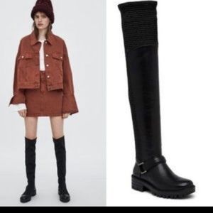 👠 NWOT Kendall Kylie Over The Knee Leather Stretch Boot Narrow Calves ❤️❤️